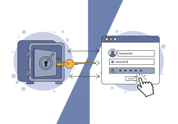 Password manager automatically filling in login fields on a website.