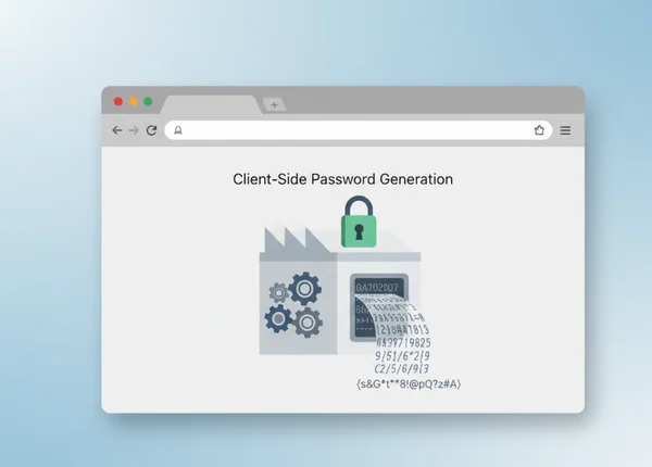 Browser window as a secure password factory