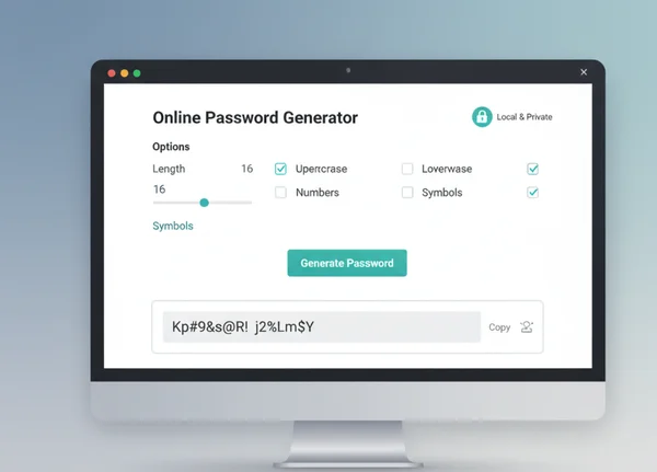 Modern client-side password generator interface